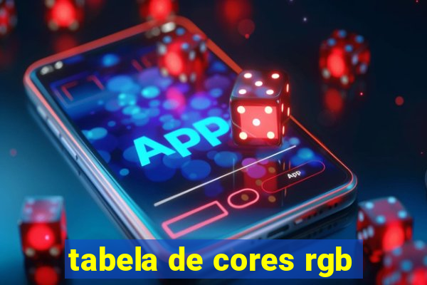 tabela de cores rgb